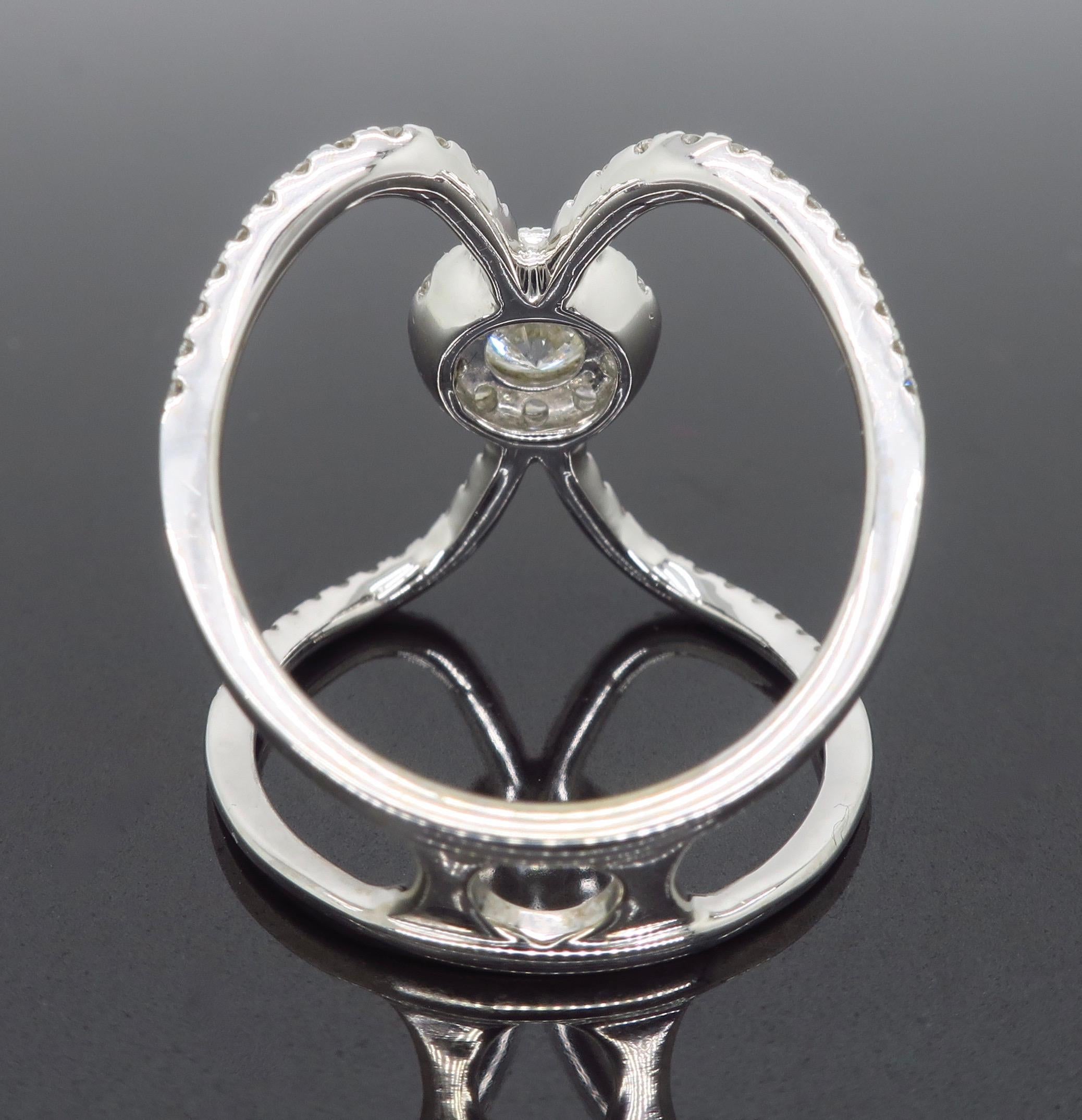 Women's or Men's S. Kashi Negative Space Style Diamond Ring
