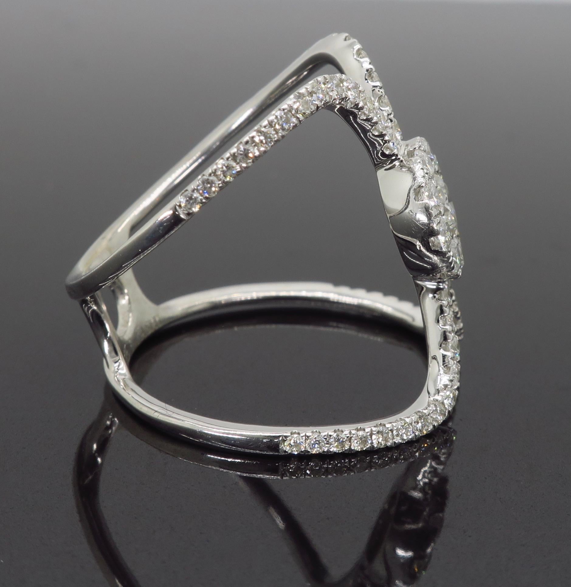 S. Kashi Negative Space Style Diamond Ring 1