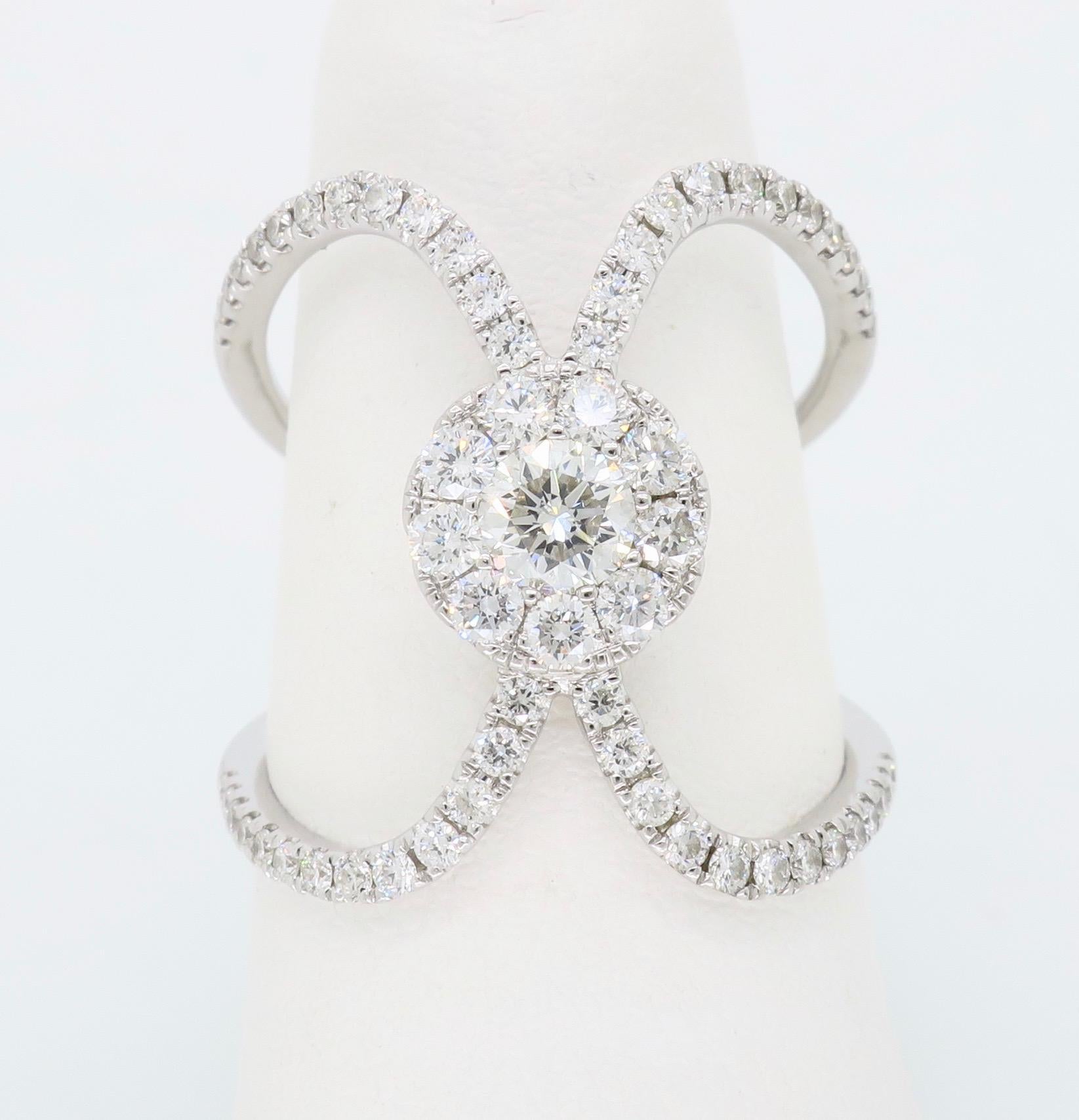 S. Kashi Negative Space Style Diamond Ring 3