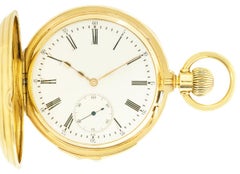 S. Katz Geneve. A Rare Gold Half Hunter Minute Repeater C1890