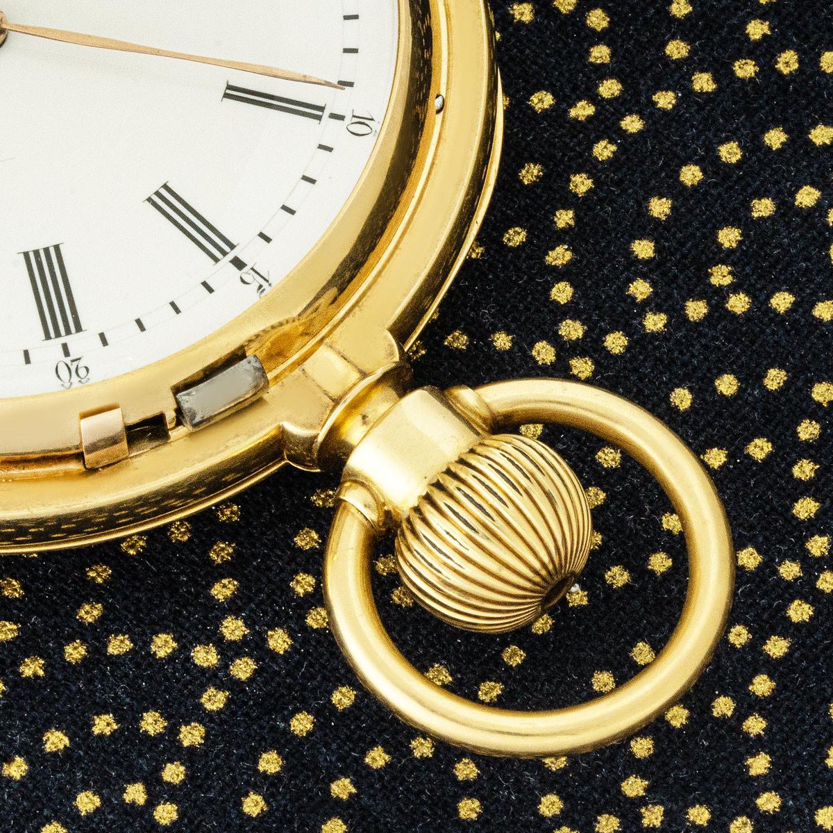 S. Katz Geneve. Un raro Mezzo Cacciatore d'oro Ripetizione minuti C1890 In condizioni ottime in vendita a Mayfair, London, London