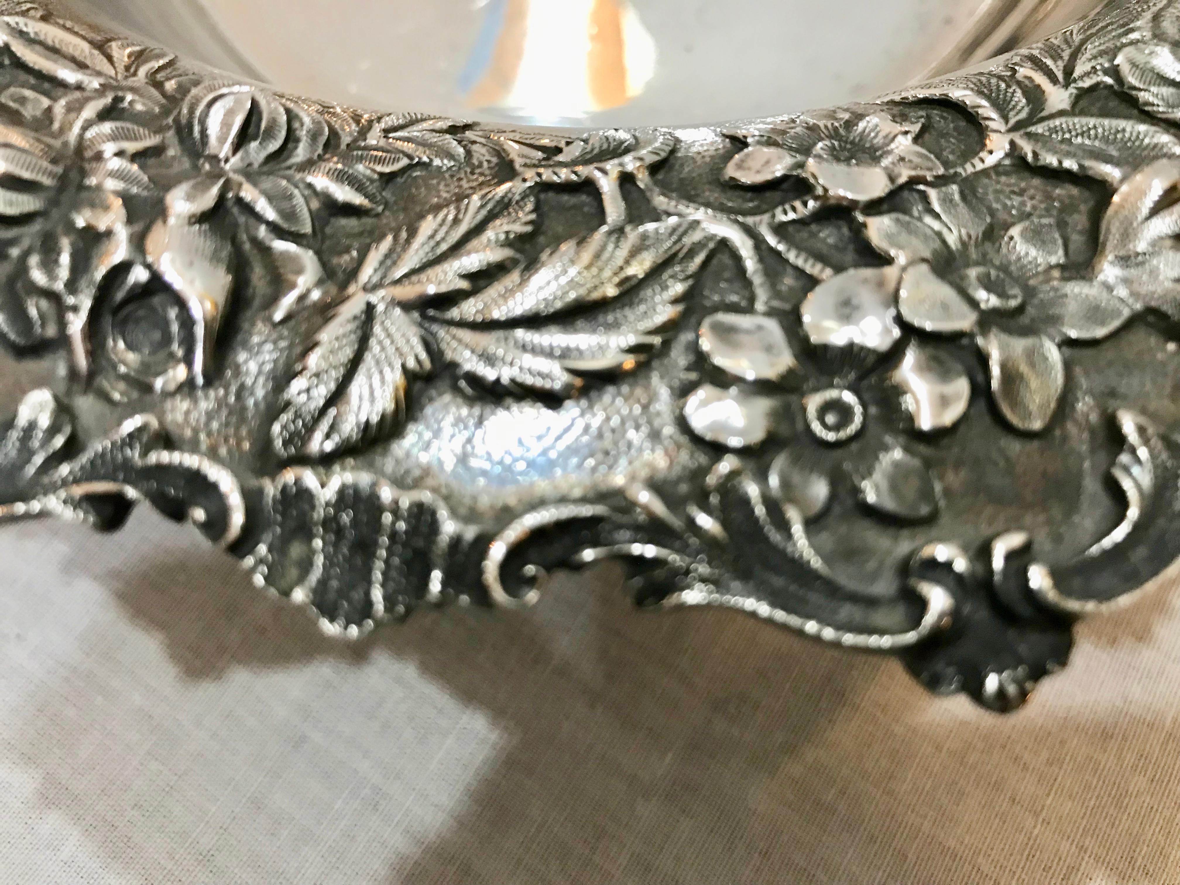 S Kirk & Sons Repousse Sterling Silver Center Bowl 5