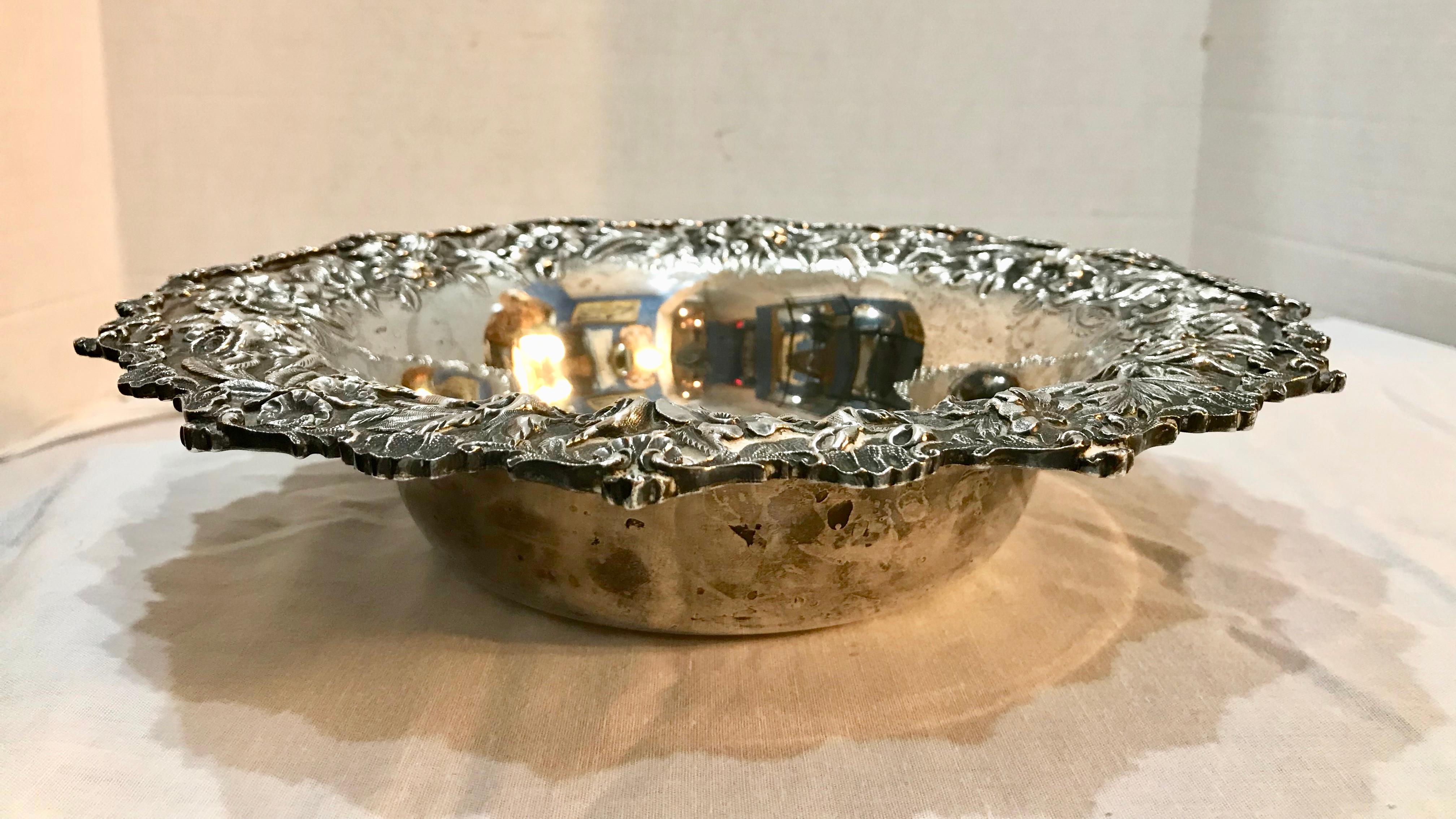 S Kirk & Sons Repousse Sterling Silver Center Bowl 1