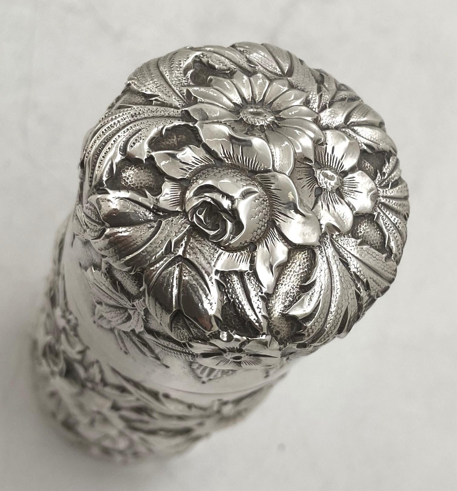 XX secolo S. Kirk & Son & Co, scatola per spezie in argento massiccio Besamim dal 1903 al 1924 in vendita
