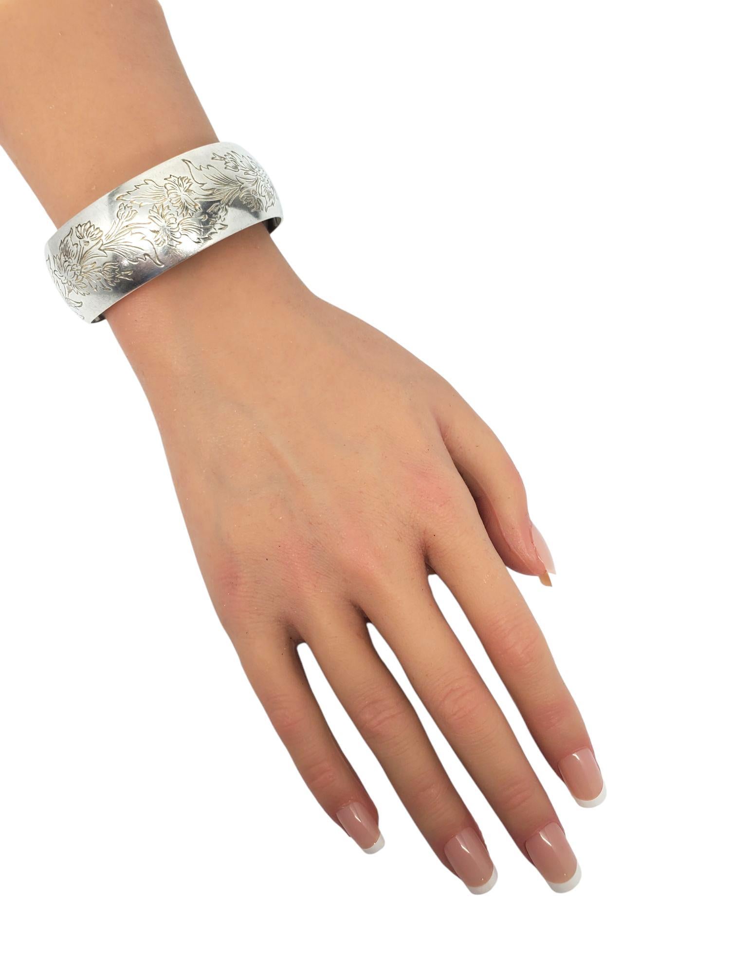 S. Kirk & Son Bracelet manchette en argent chrysanthème #21555 en vente 5