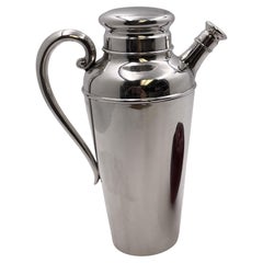 S. Kirk & Son Sterling Silver Cocktail Shaker in Mid-Century Modern Style