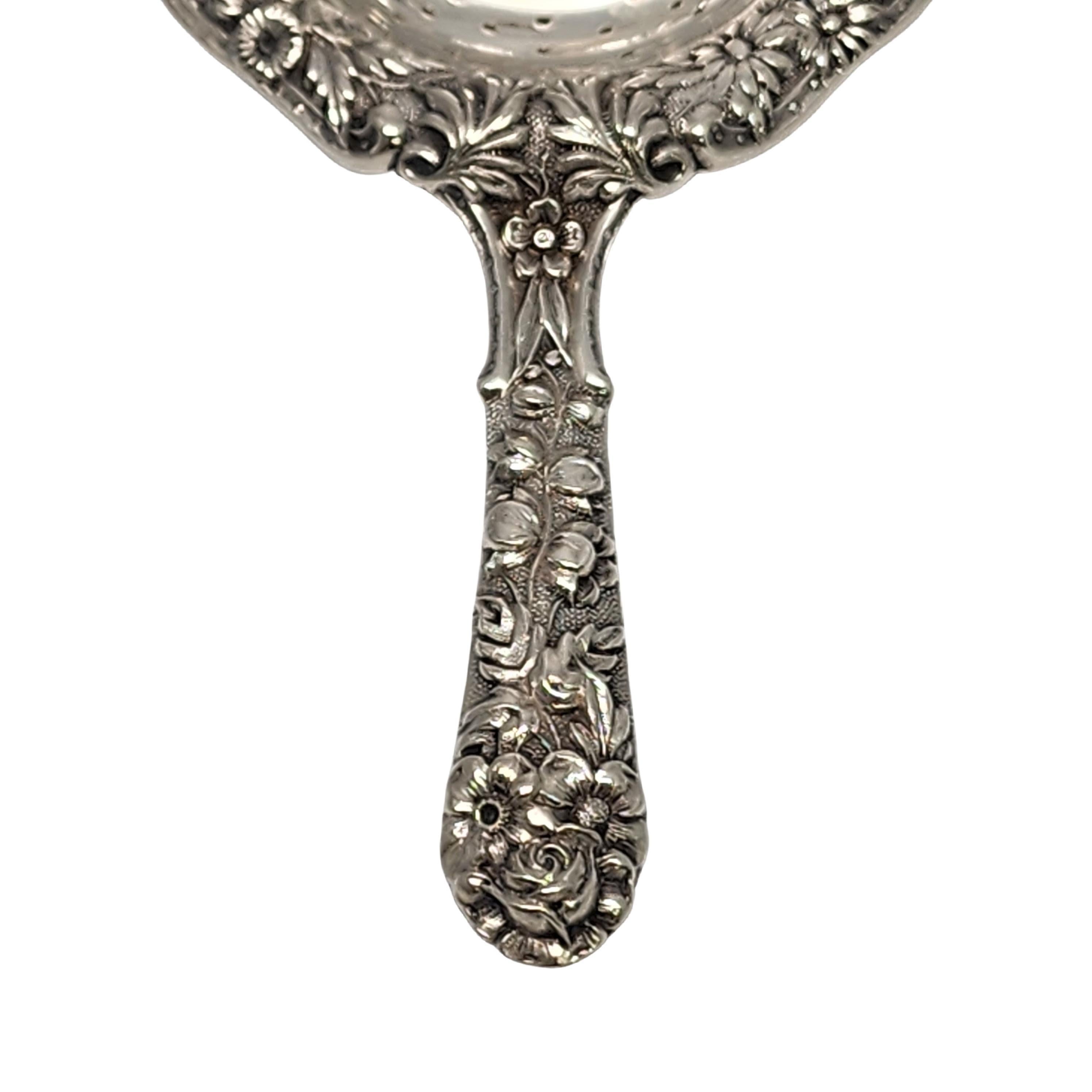 S. Kirk & Son Sterling Silver Flower Repousse Tea Strainer #18330 1