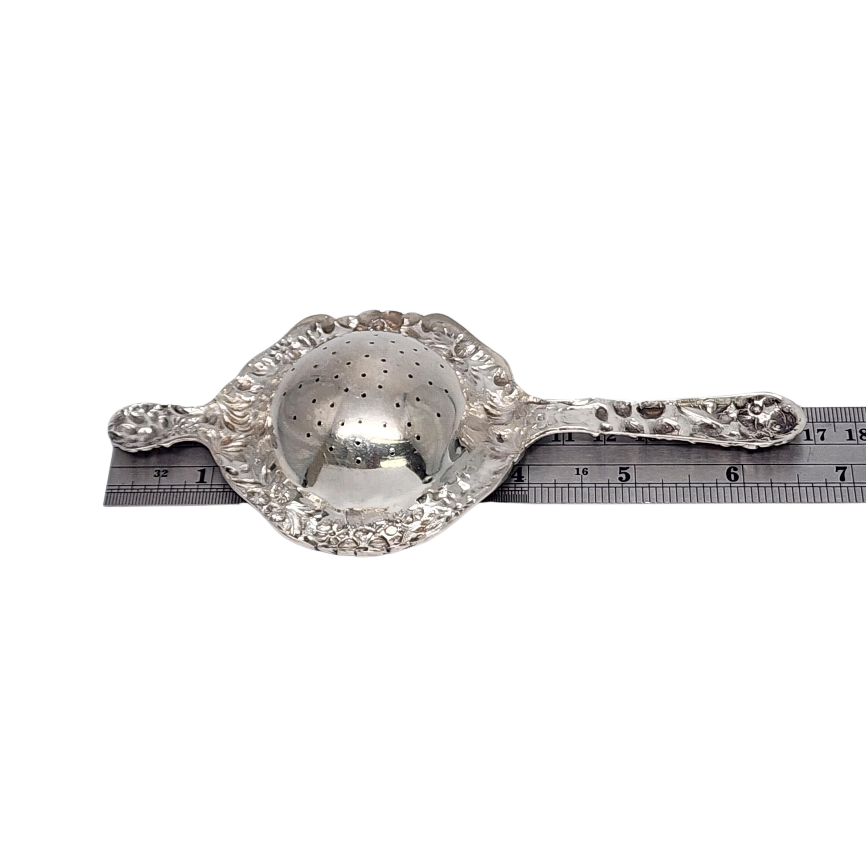 S. Kirk & Son Sterling Silver Flower Repousse Tea Strainer #18330 5