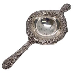 S. Kirk & Son Sterling Silver Flower Repousse Tea Strainer #18330