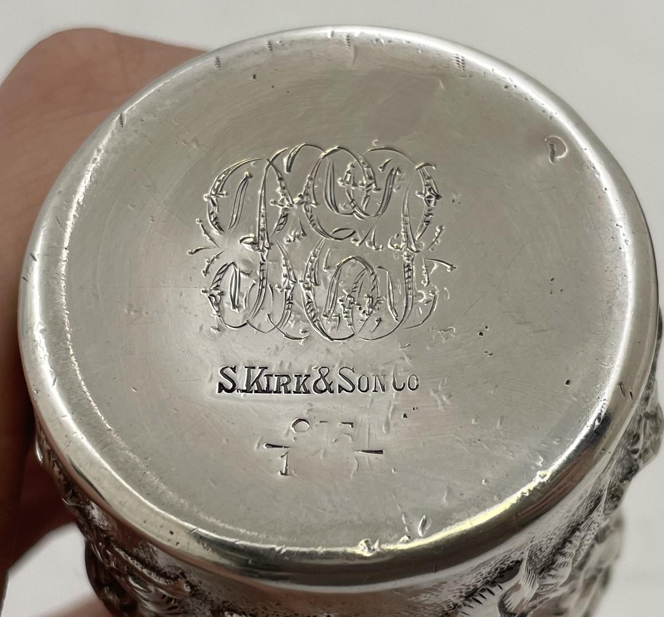 S. Kirk & Son - Scatola per le spezie Besamim in argento sterling e repousse del 1903-1907 in vendita 4