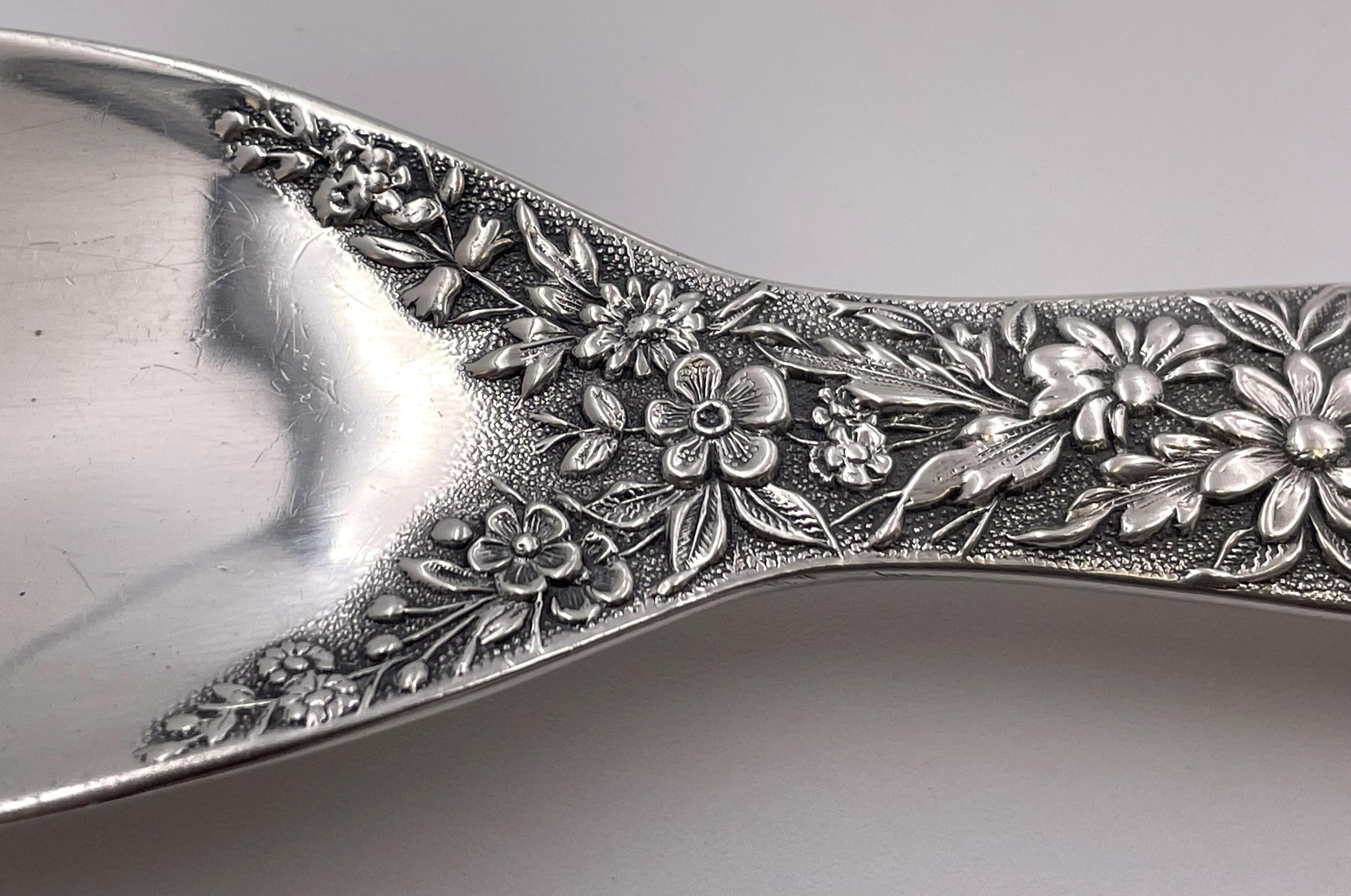 American S. Kirk & Son Sterling Silver Shoehorn in Repousse Pattern For Sale