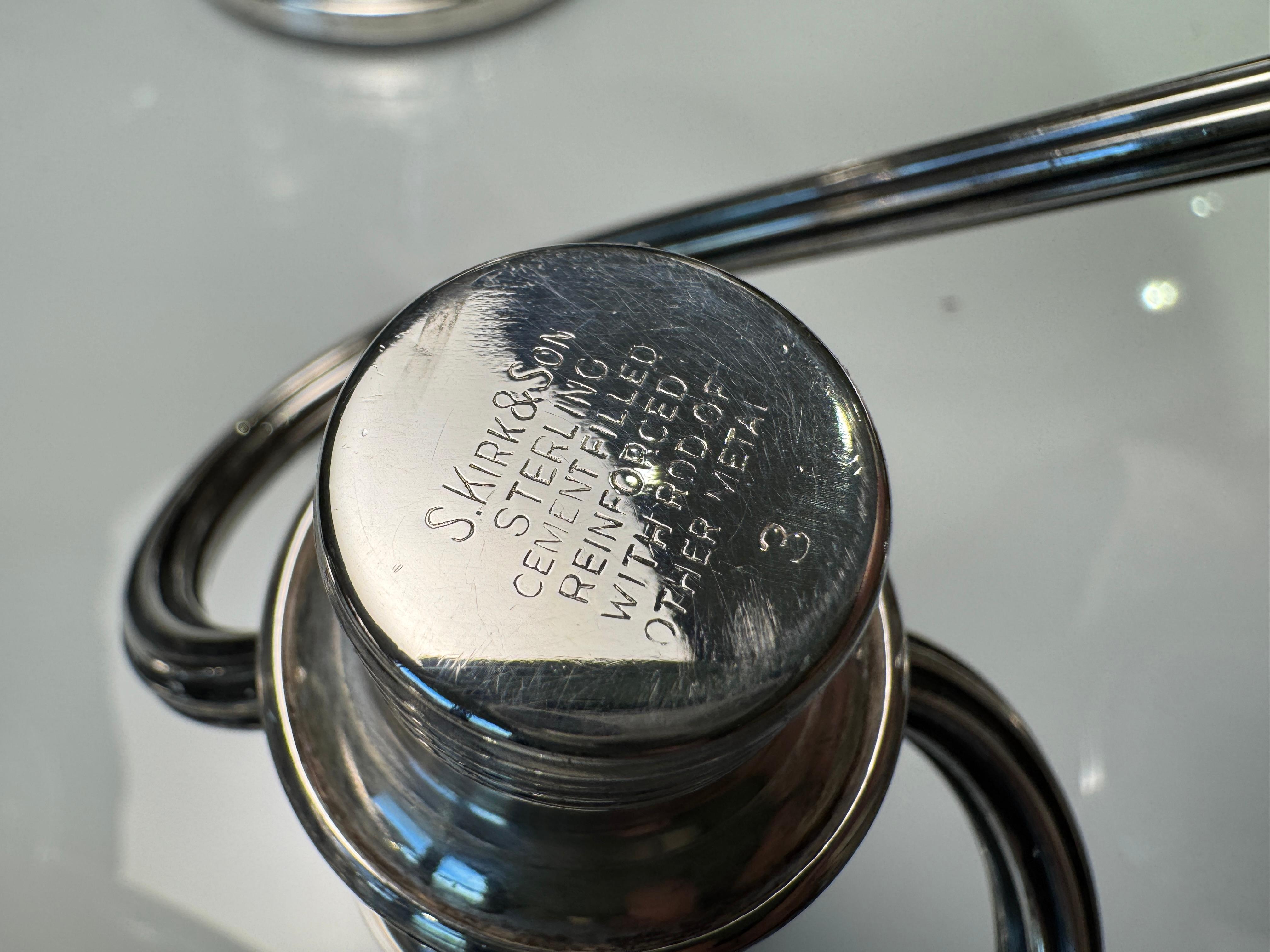 S. Kirk & Sons Coppia di candelabri a 3 luci A. Silver in vendita 6