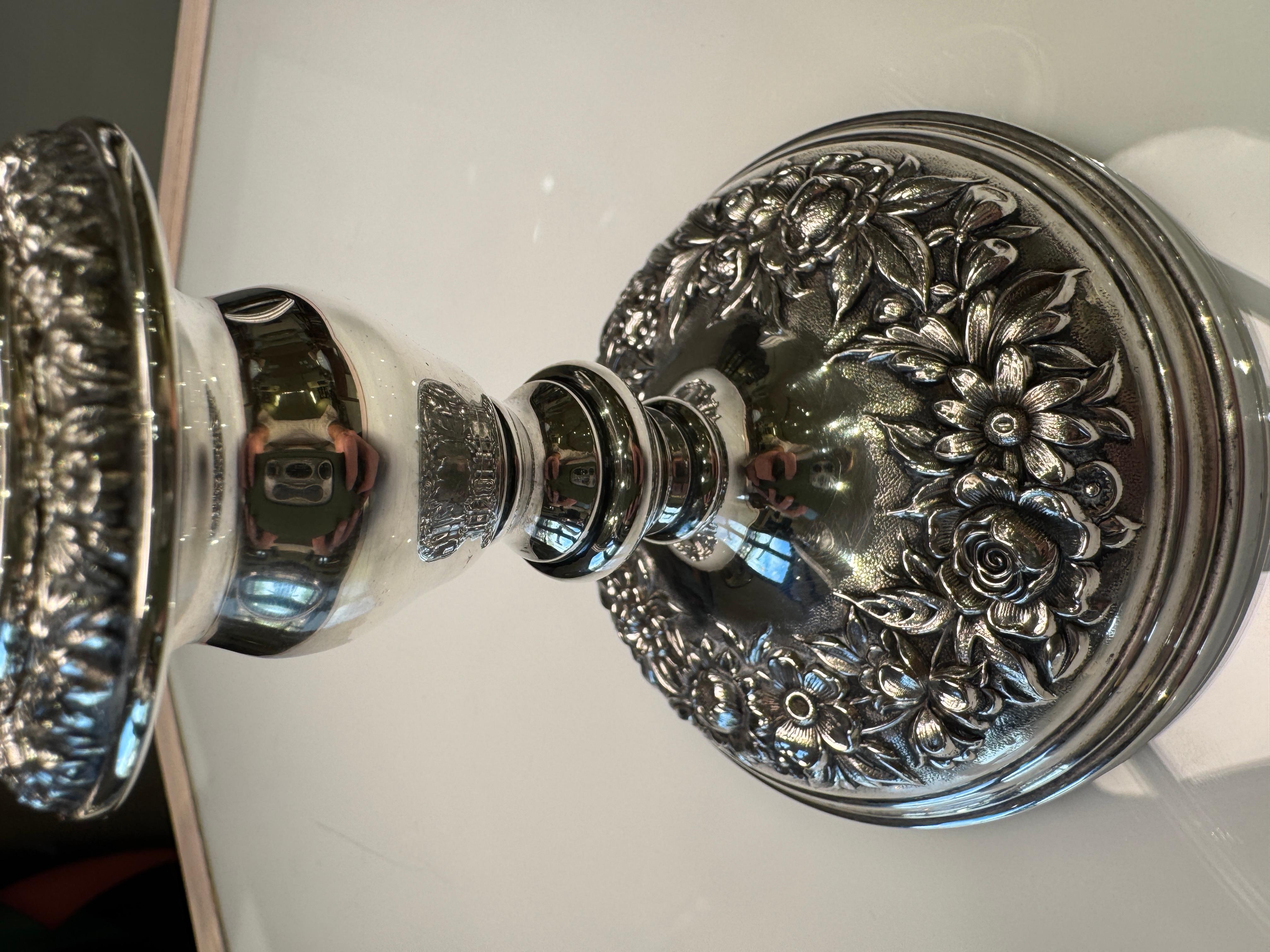 S. Kirk & Sons Coppia di candelabri a 3 luci A. Silver in vendita 10