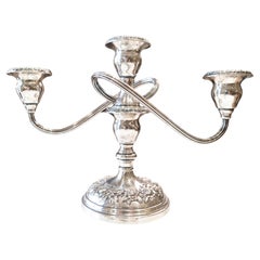 S. Kirk & Sons Coppia di candelabri a 3 luci A. Silver