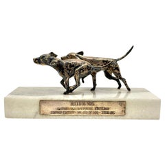 S. Kirk & Sons Sterling Silver Foxhounds Sculpture Limited Edition