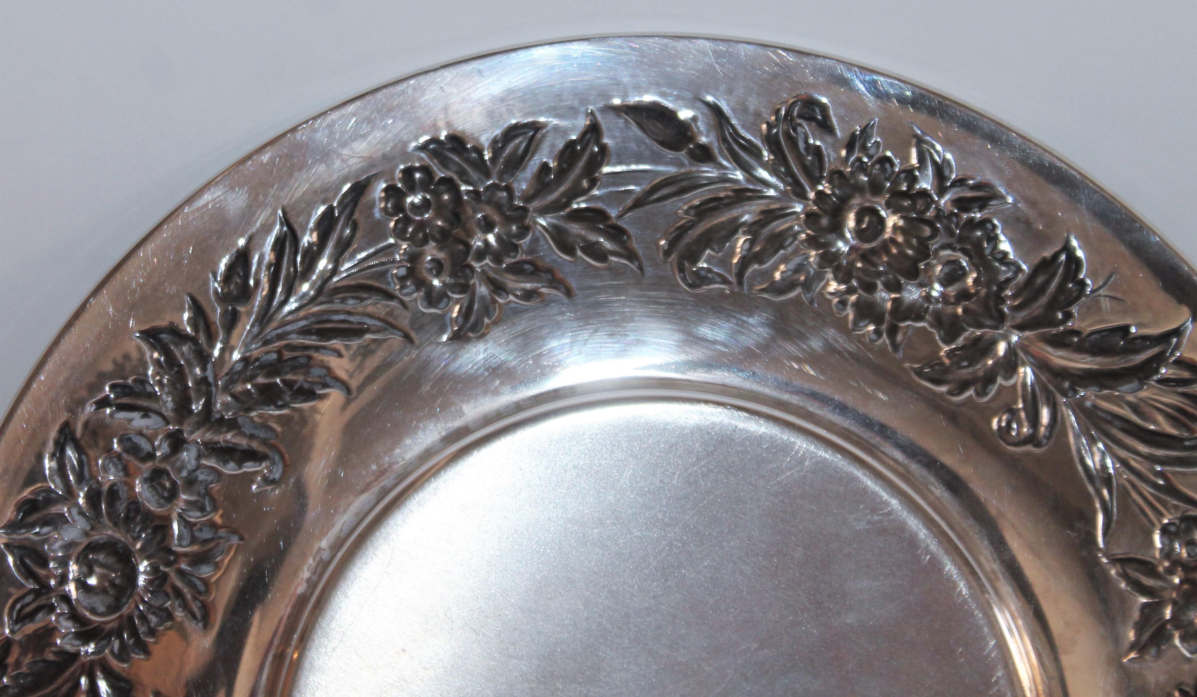 Baroque S. Kirk & Sons Sterling Silver Repose Platter For Sale