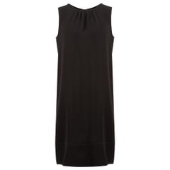 S
 Max Mara Black Round Neck Knee Length Dress Size L