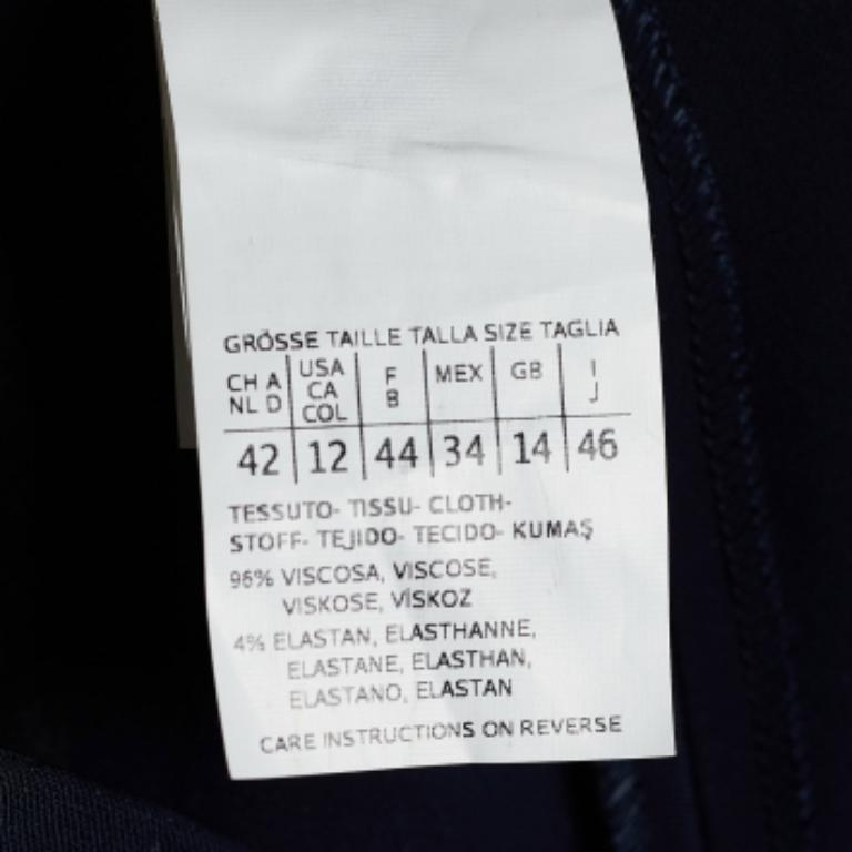 Women's S' Max Mara Dark Blue Regular Fit Trousers M For Sale