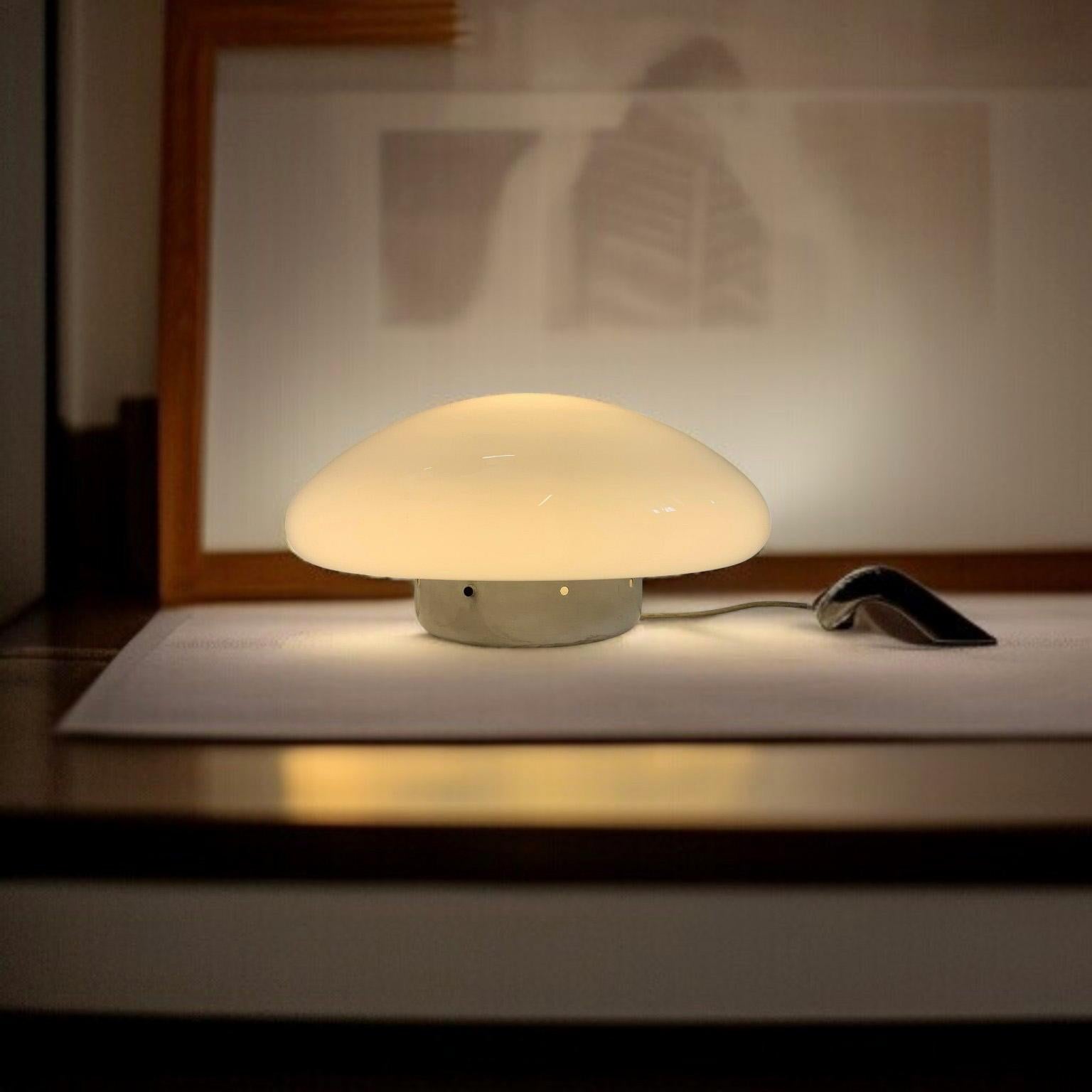 Late 20th Century Mazza Gramigna per Quattrifolio Lampada da Tavolo 