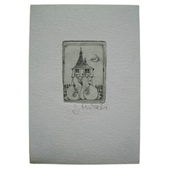 S. MICHELSON - Miniaturgravur - Signiert - Ungerahmt - Kanada - 20. Jahrhundert