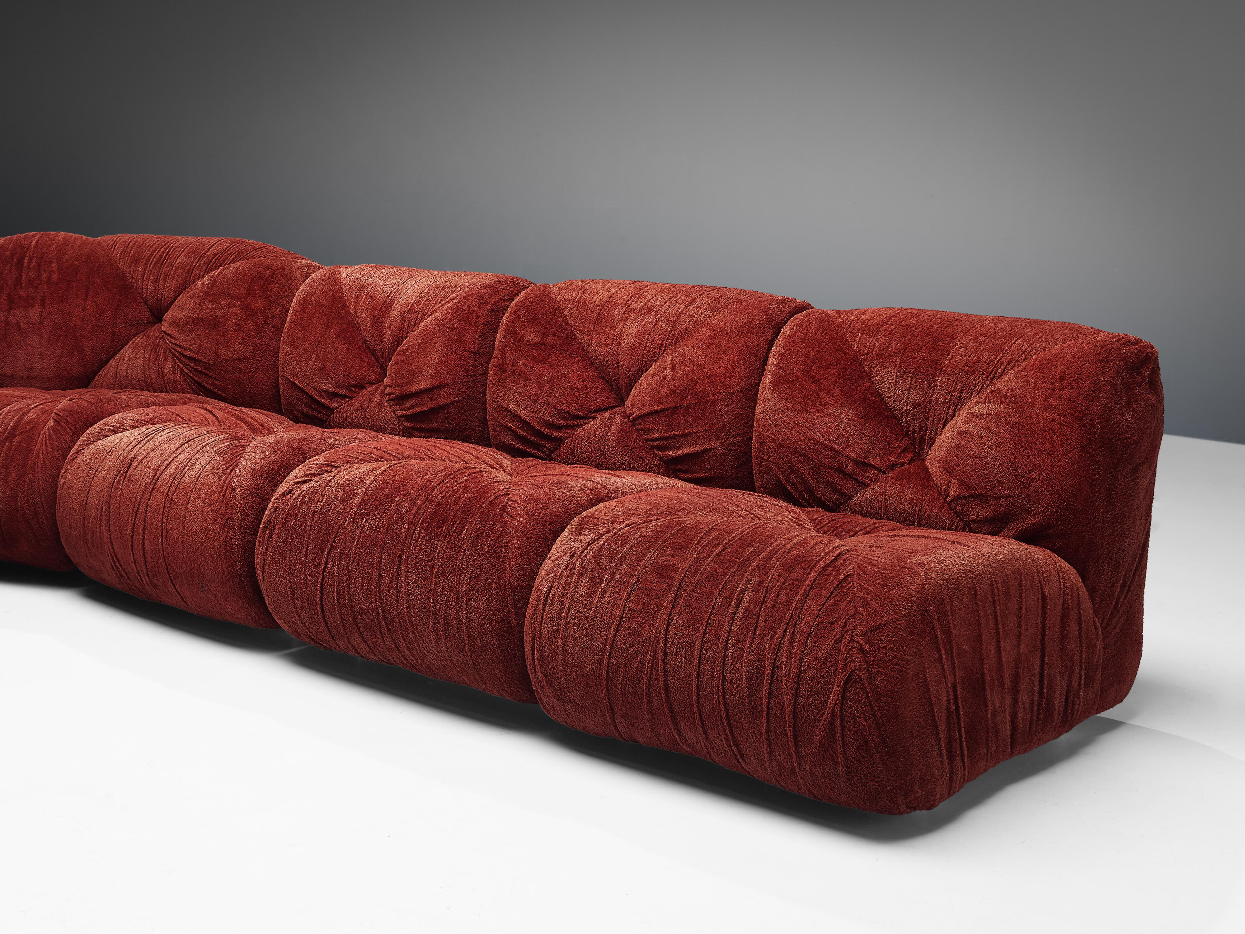 Mid-Century Modern S. Nacci for Ceriotti 'Cuccagna' Italian Modular Sofa