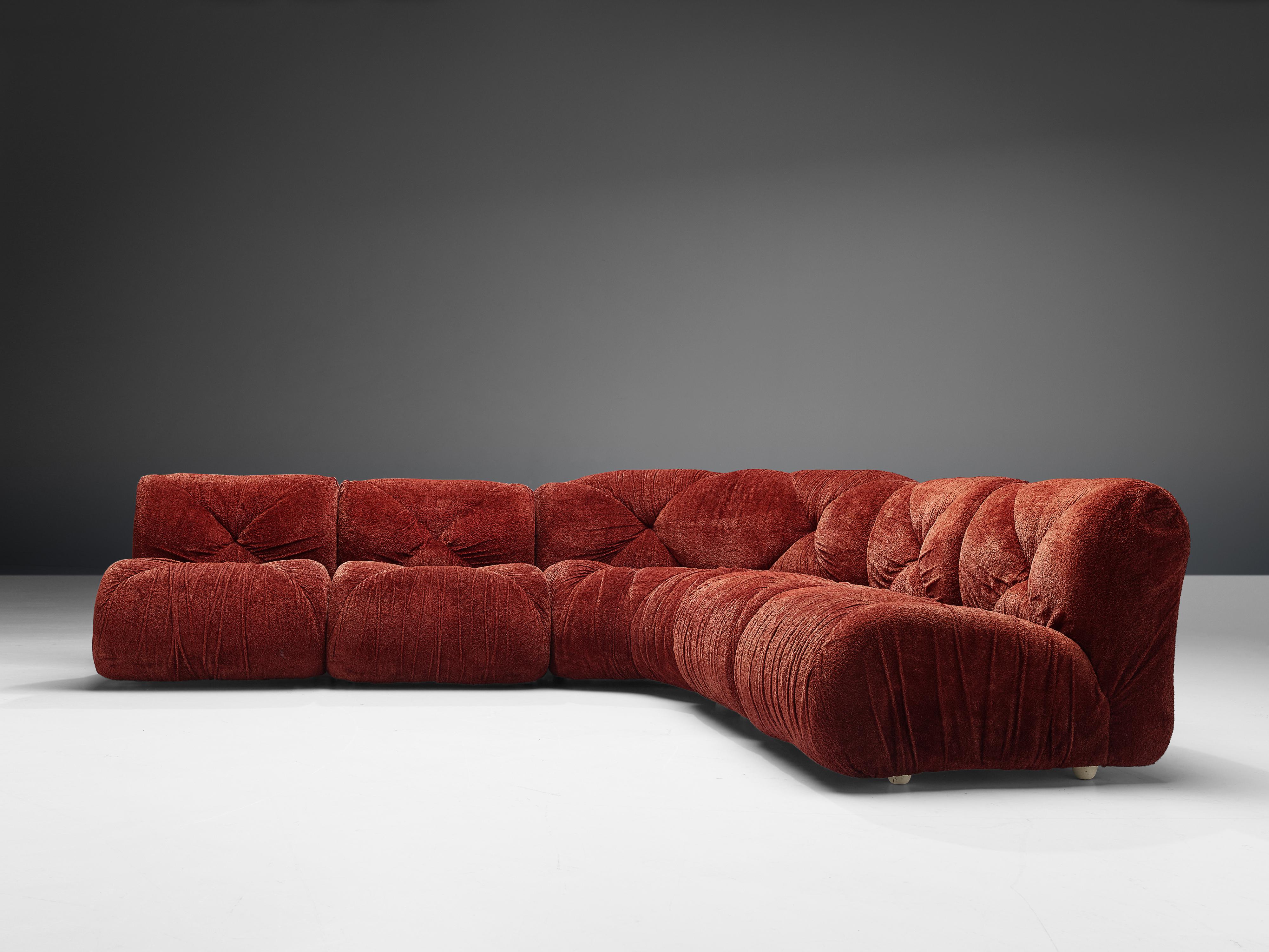 S. Nacci for Ceriotti 'Cuccagna' Italian Modular Sofa In Good Condition In Waalwijk, NL