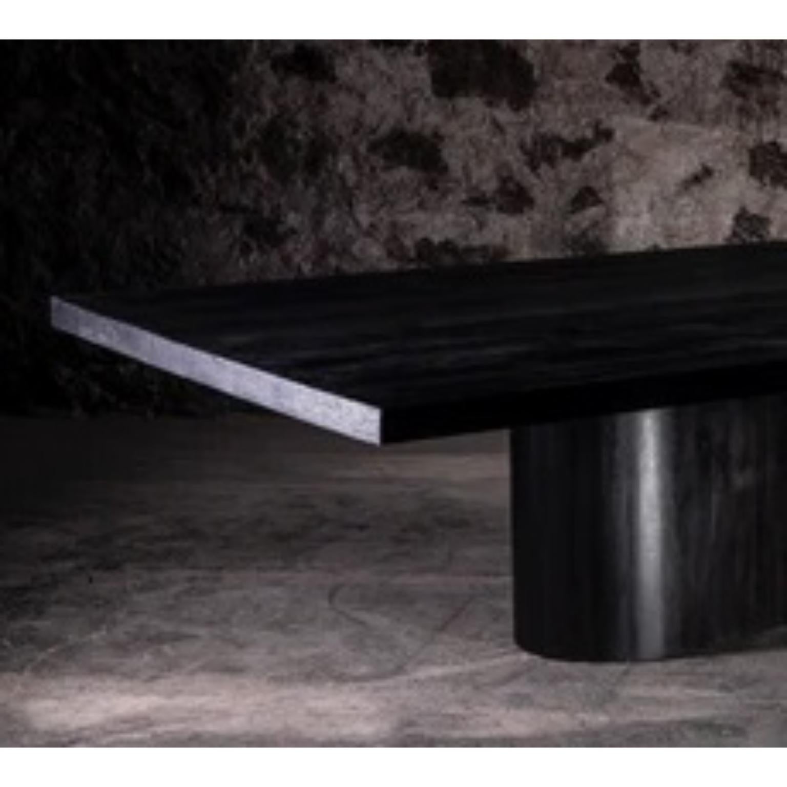 Mexicain S Rectangular Dining Table in Dark Solid Oak by No Age Studio en vente