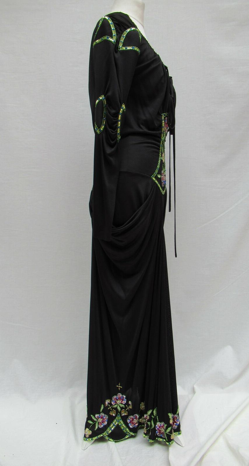 S/S 02 Look#37 Vintage John Galliano for Christian Dior Embellished Silk Dress  In Excellent Condition In Montgomery, TX
