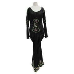 S/S 02 Look#37 Vintage John Galliano for Christian Dior Embellished Silk Dress 
