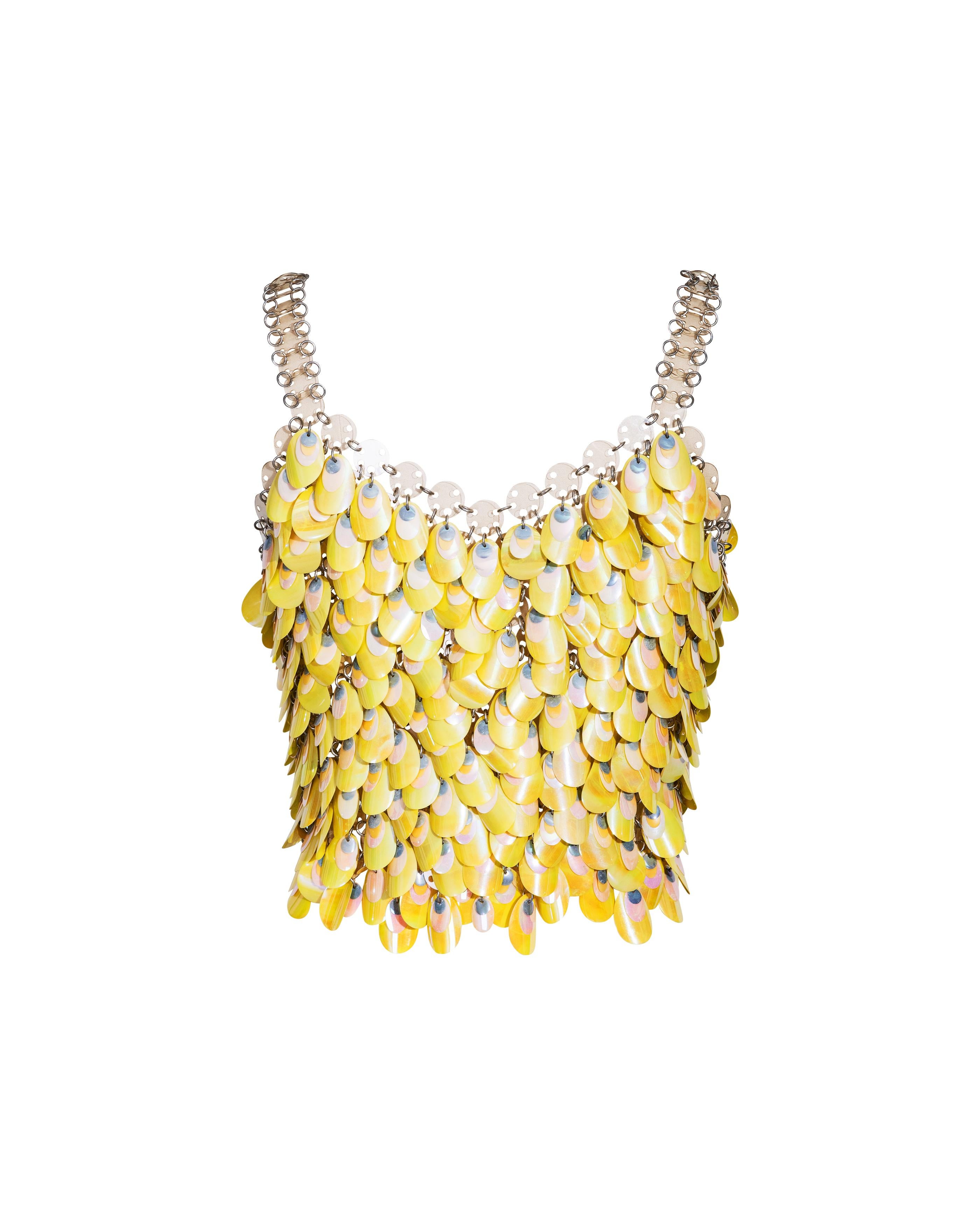 green chainmail top
