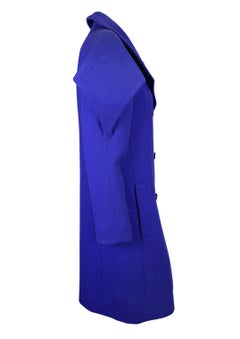 S/S 1982 Pierre Cardin Haute Couture Purple Double Breasted Jacket