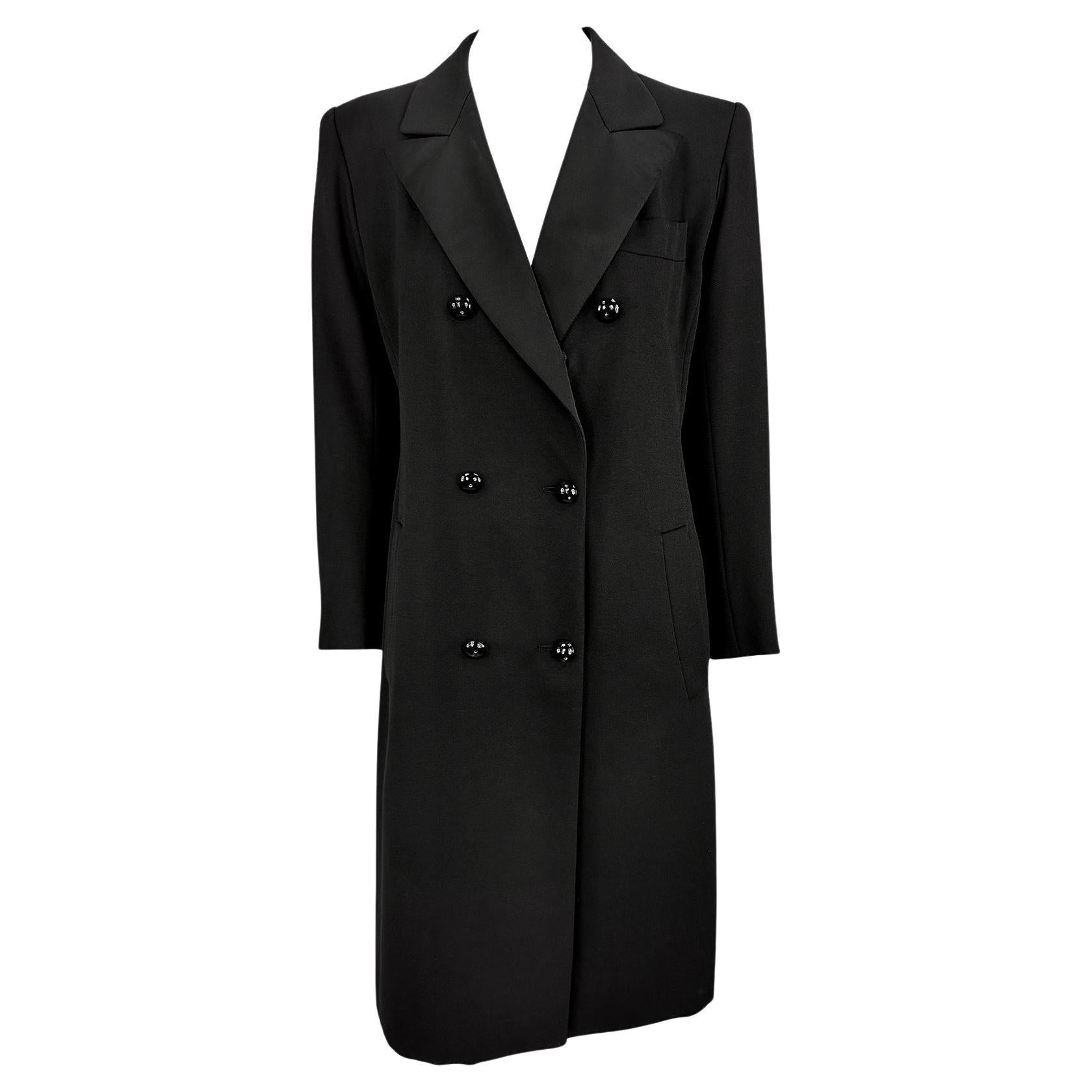 Saint Laurent Rive Gauche Runway Ad - Robe de smoking « Le Smoking » noire, P/E 1983 en vente