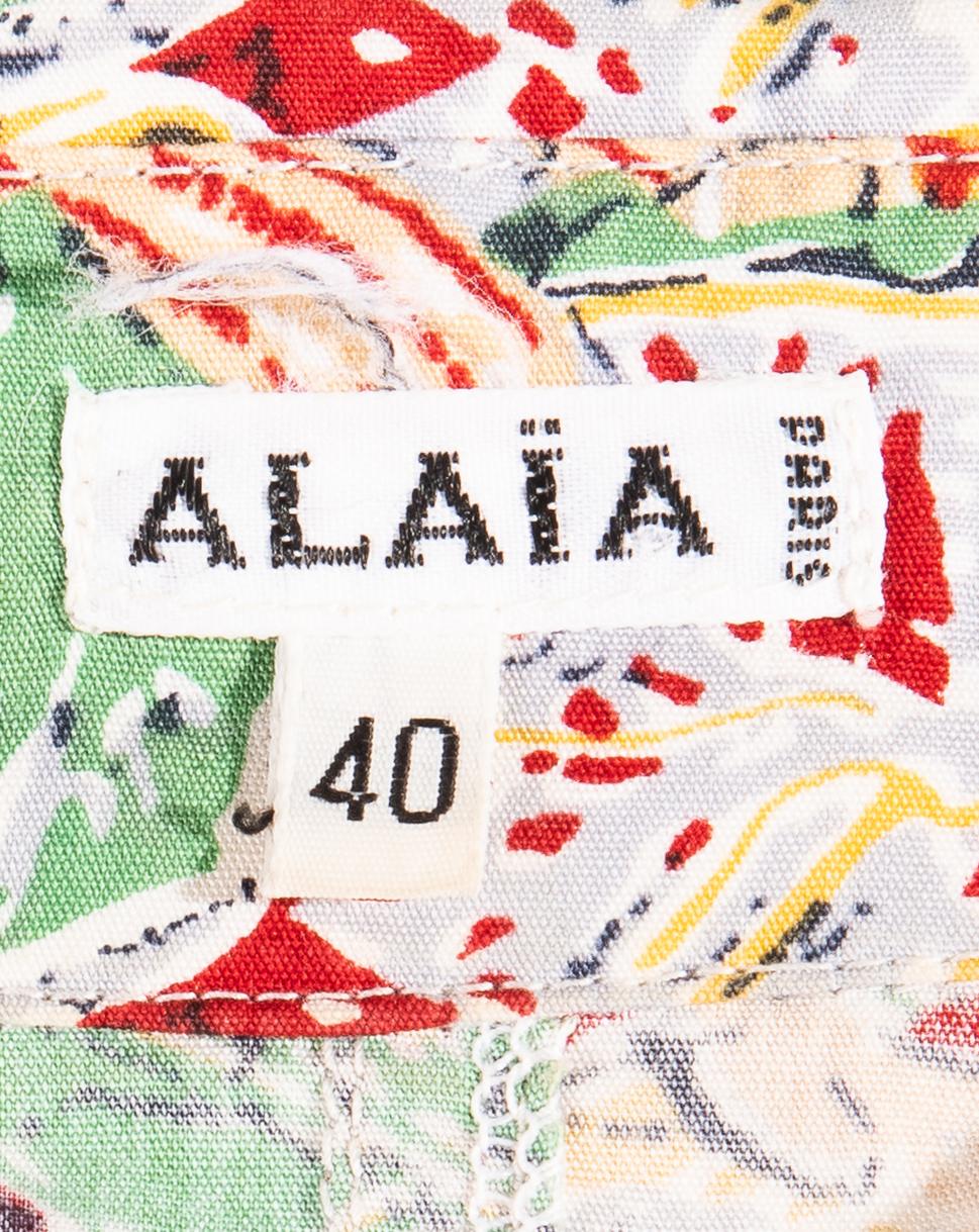 S/S 1985 Azzedine Alaïa x César Baldaccini Print Button-Up 5
