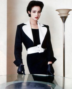 S/S 1986 Saint Laurent Rive Gauche Cropped White Linen Flax Open Blazer