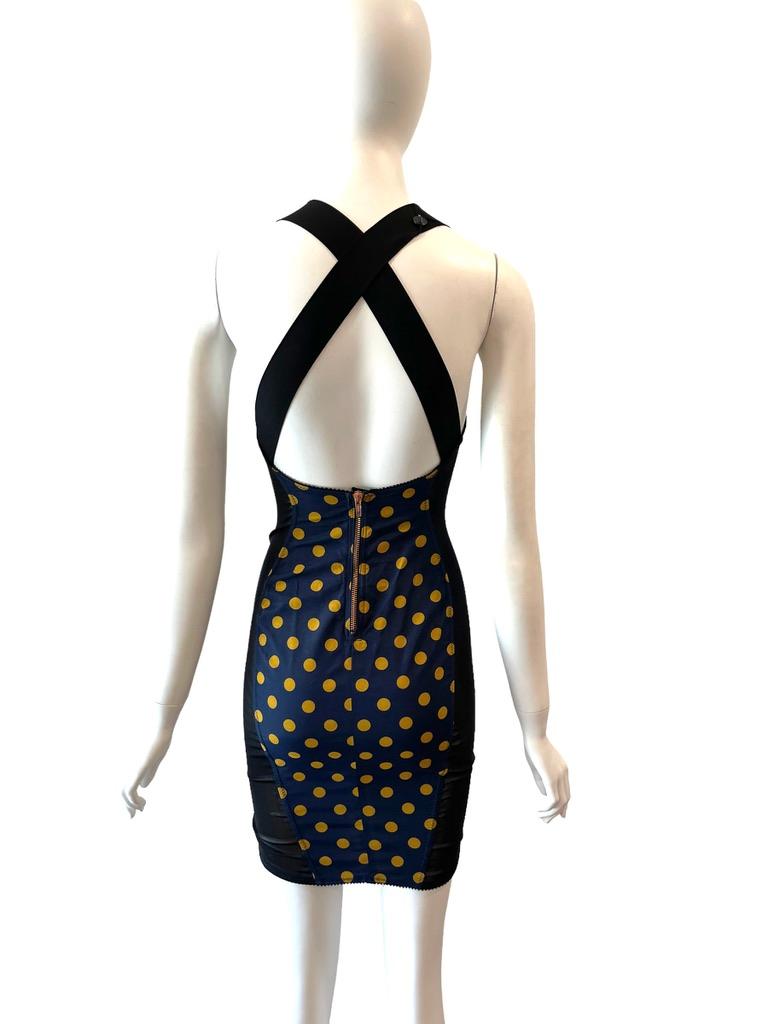 S/S 1987 JEAN PAUL GAULTIER Polka Dot sheer panels In Excellent Condition In Austin, TX