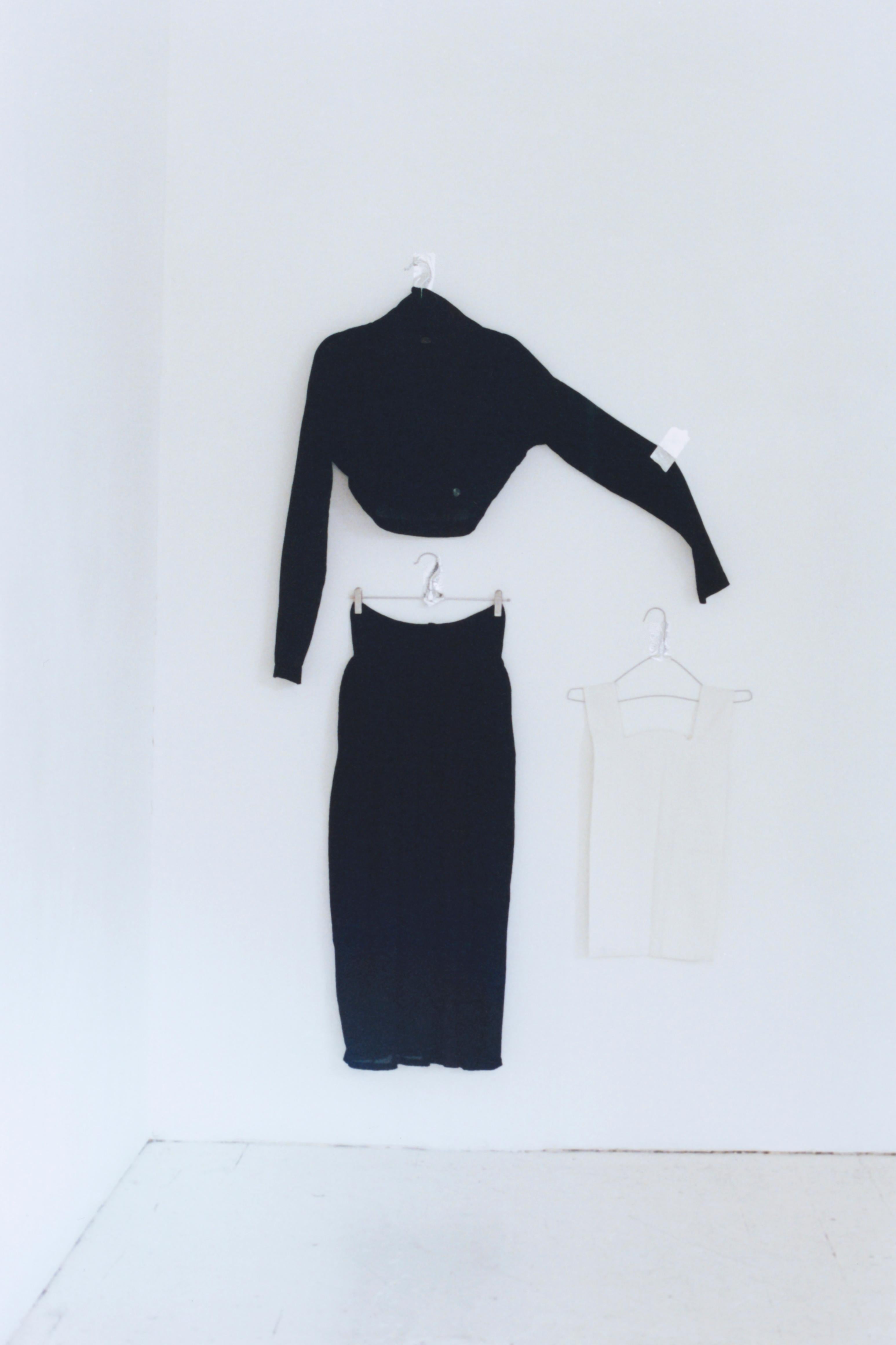 F/S 1987 Romeo Gigli plissiertes Ensemble Damen im Angebot