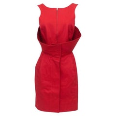 A/W 1995 Christian LaCroix Red Silk Devoré Gown For Sale at 1stDibs