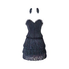 S/S 1988 Paco Rabanne Haute Couture Iridescent Beaded Set