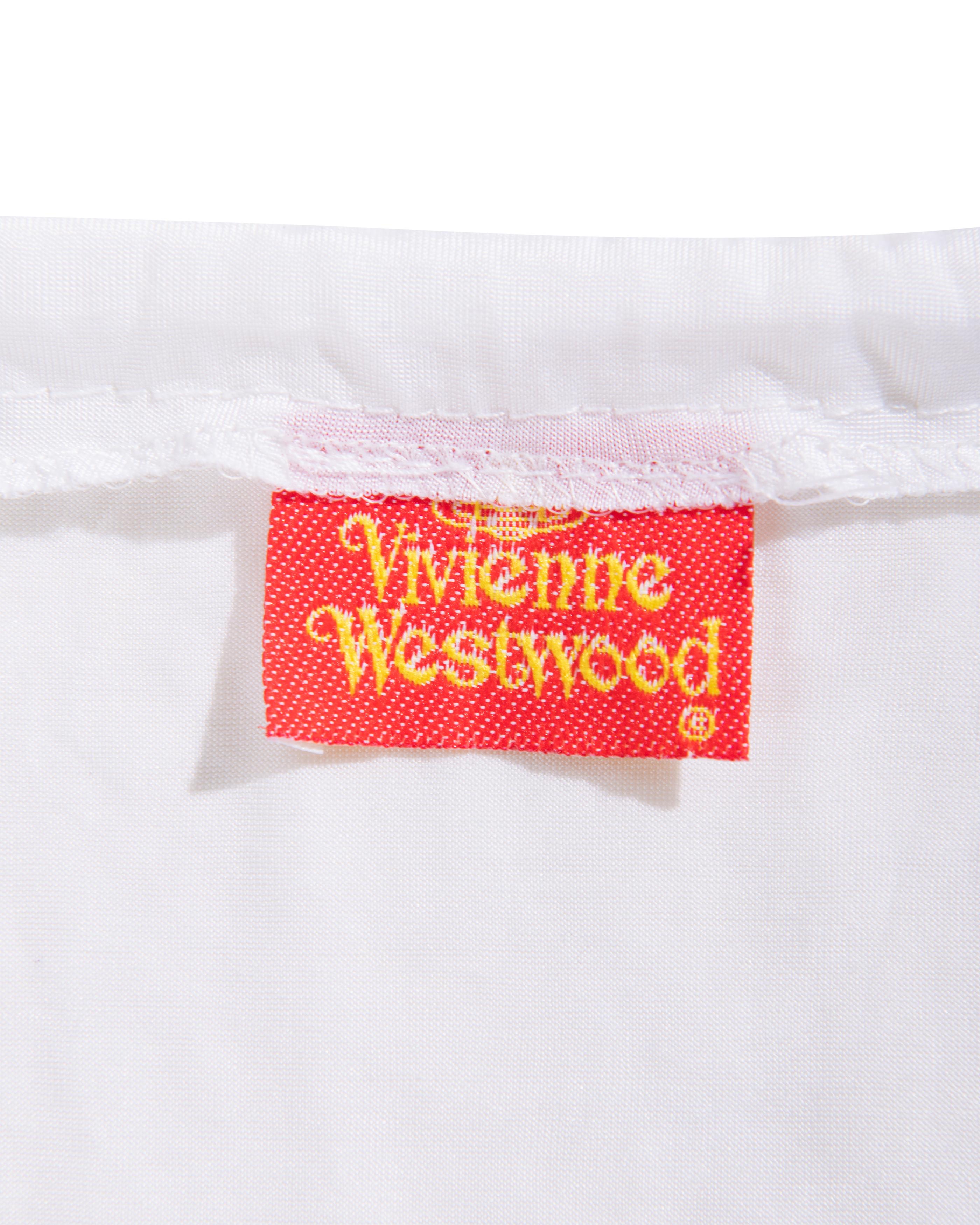 S/S 1988 Vivienne Westwood White Mini Skirt with Removable Bustle For Sale 7
