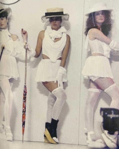 S/S 1988 Vivienne Westwood White Mini Skirt with Removable Bustle