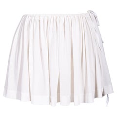 S/S 1988 Vivienne Westwood White Mini Skirt with Removable Bustle