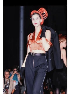 S/S 1989 Jean Paul Gaultier iconic cone bra corset with shoulder straps