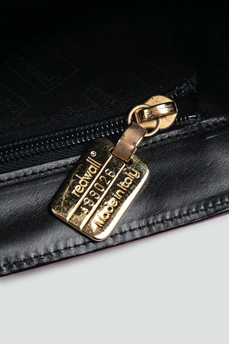 MOSCHINO COUTURE "I Love Venice" Blue Red White Top Handle Bag and