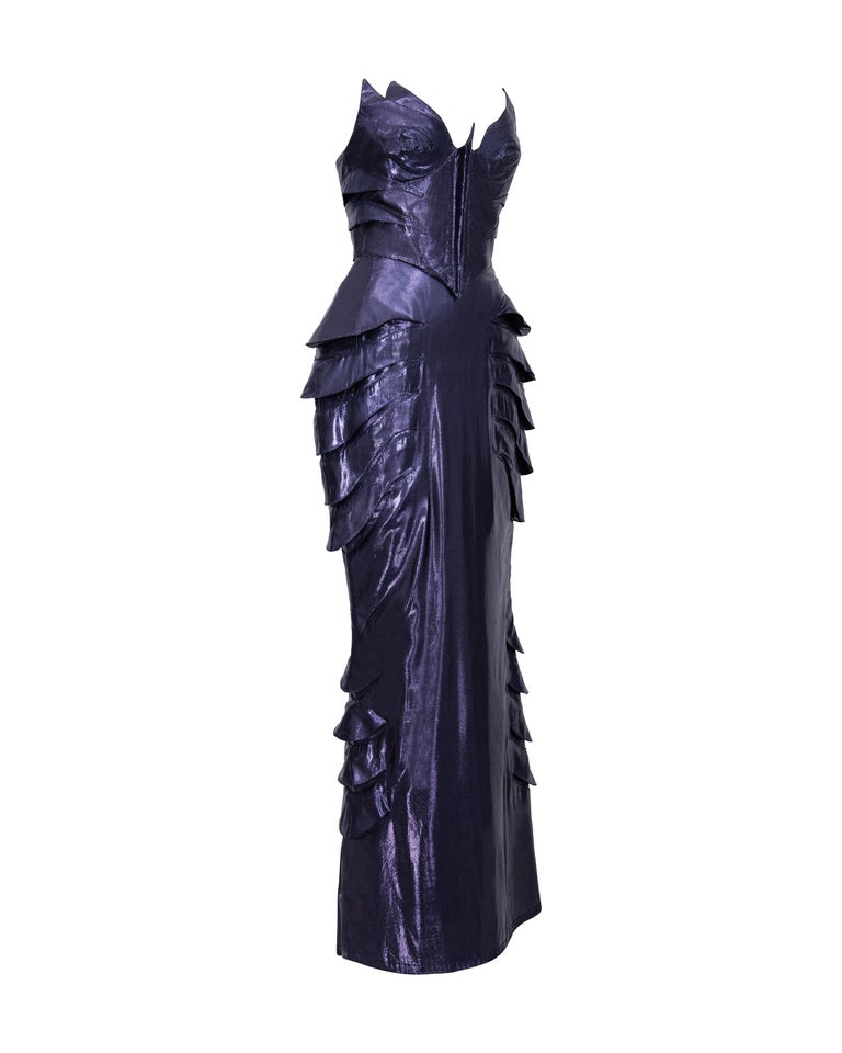 mugler mermaid dress Follow (us) @archivedrunway for the best runway content on Instagram! Thierry Mugler's La Chimre remains one of the most expensive and intricate couture creations ever made. Unveiled at the close of