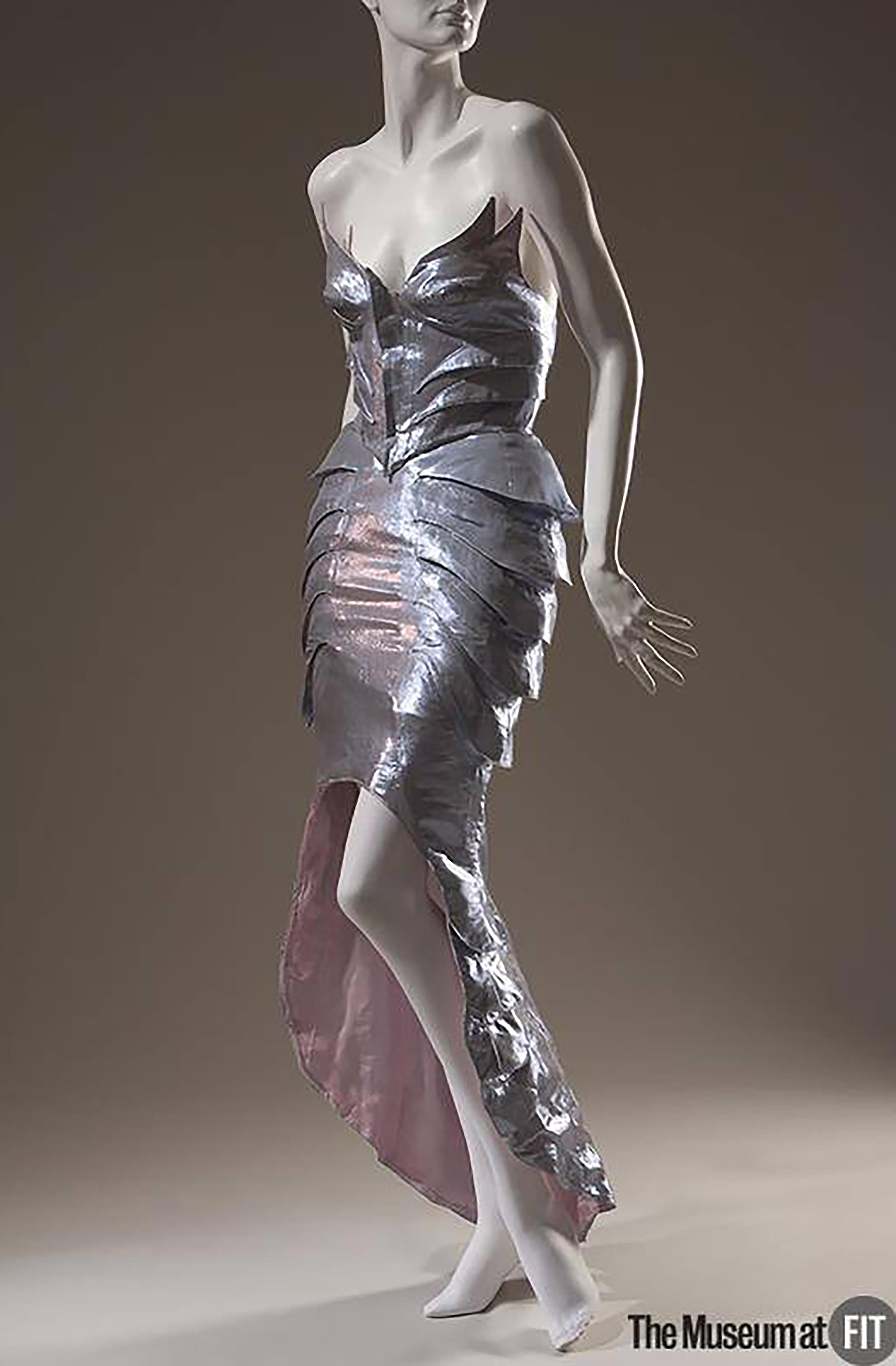 S/S 1989 Thierry Mugler 'Atlantis' Collection Metallic Mermaid Skirt Set 5