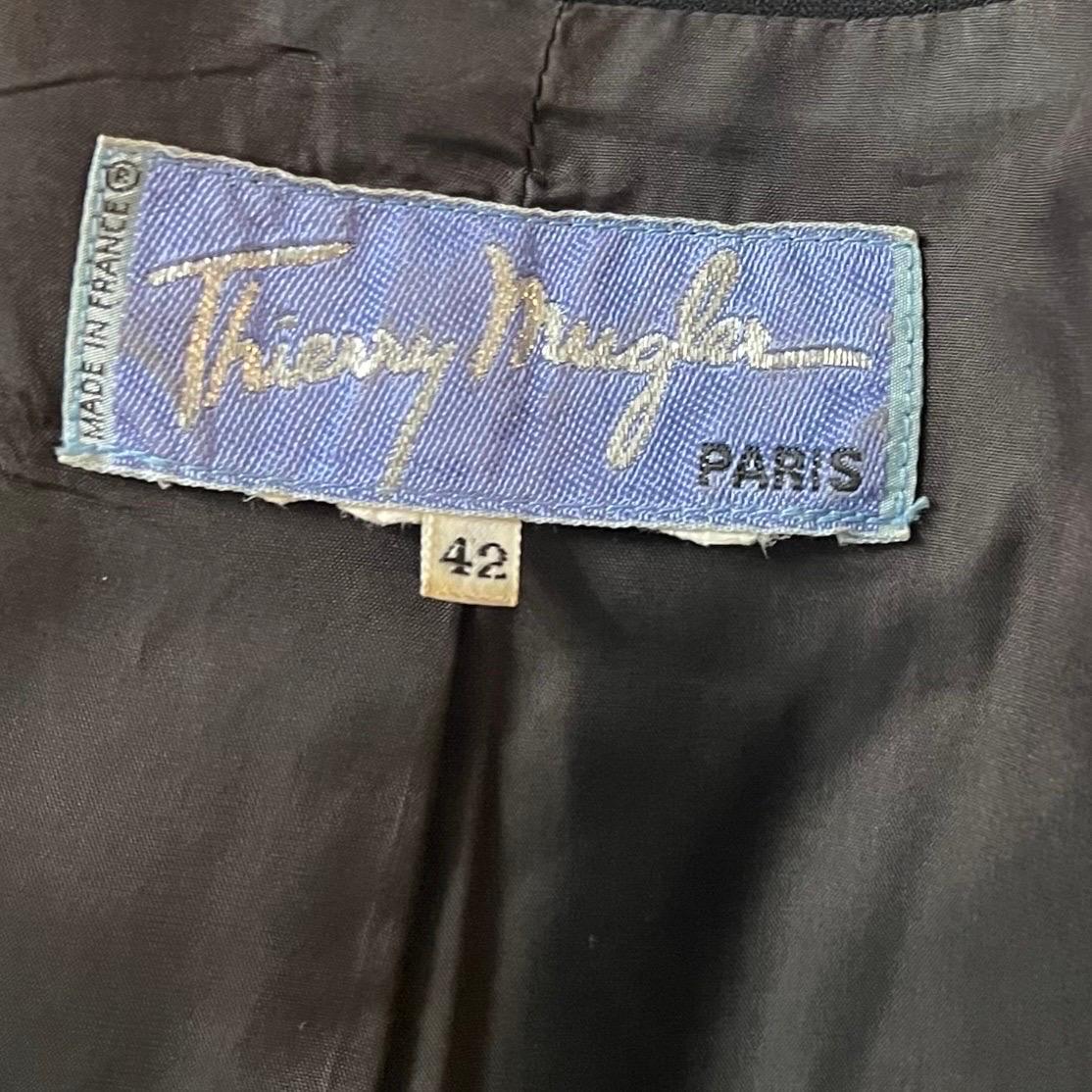 S/S 1989 Thierry Mugler Les Atlantes Black Sculptural Jacket For Sale 3