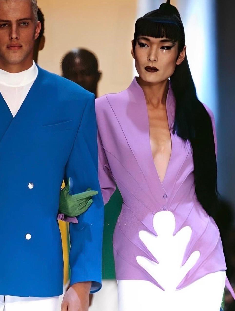 An extravagant jacket by Thierry Mugler from the Spring Summer 1989 