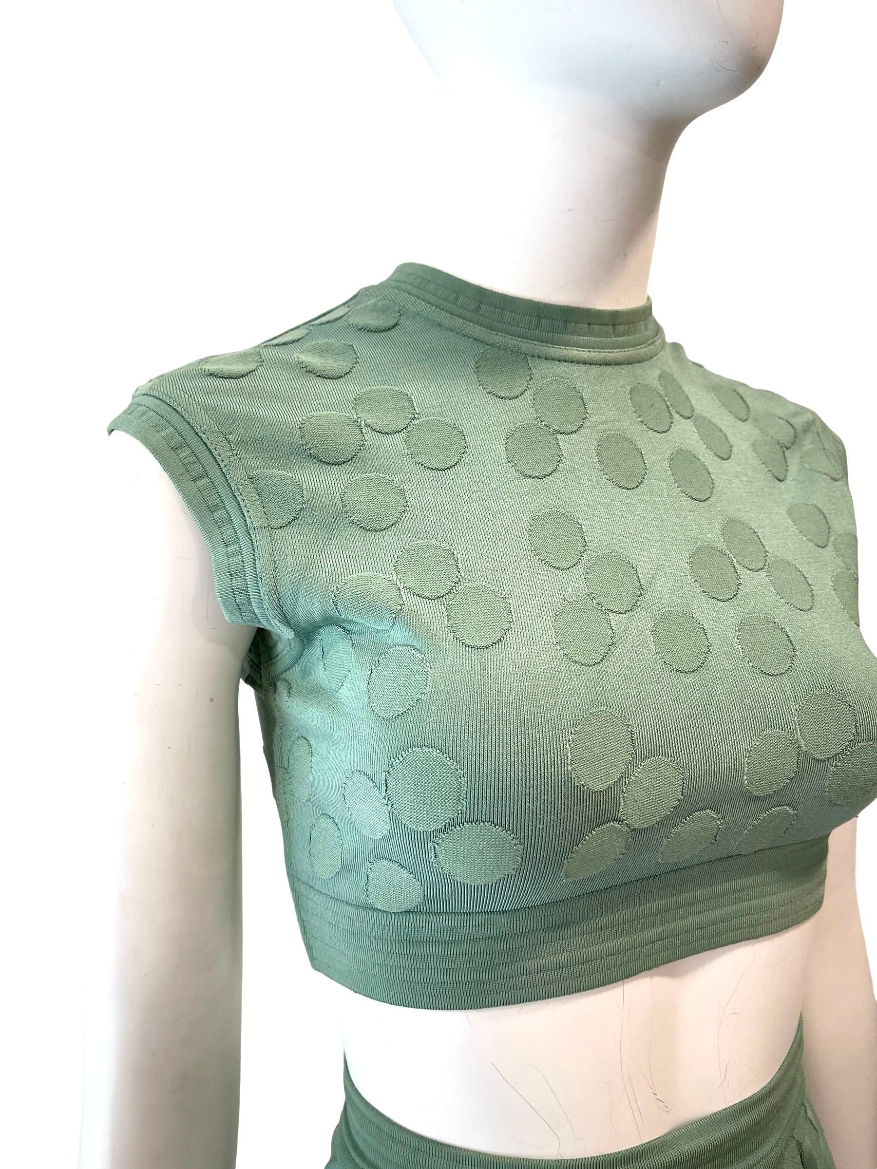 S/S 1991 Alaia Mini Skirt and Top set In Excellent Condition For Sale In Austin, TX