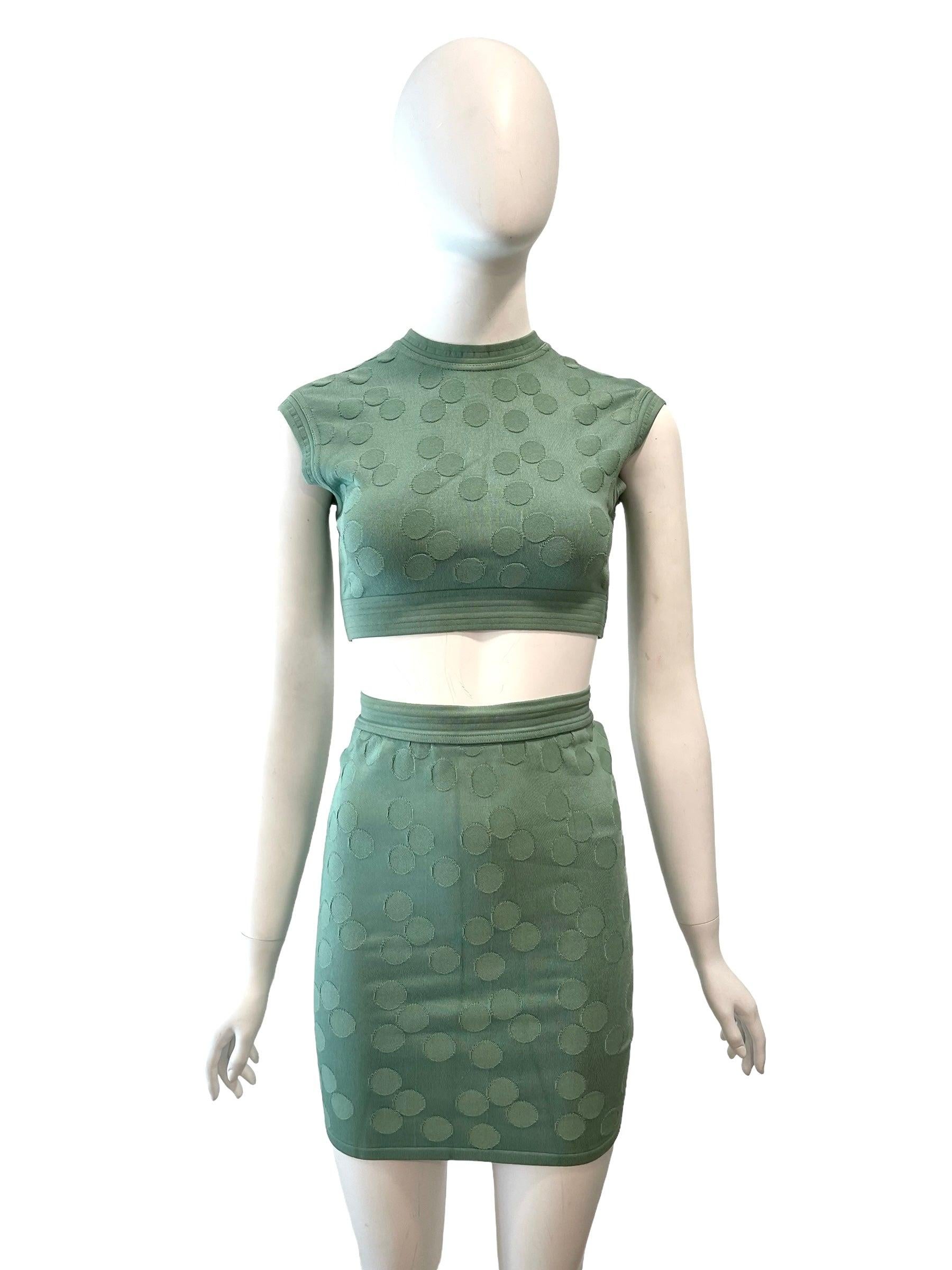 Women's S/S 1991 Alaia Mini Skirt and Top set For Sale
