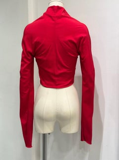 S/S 1991 Dolce & Gabbana pin-up corseted crop top with elongated sleeves